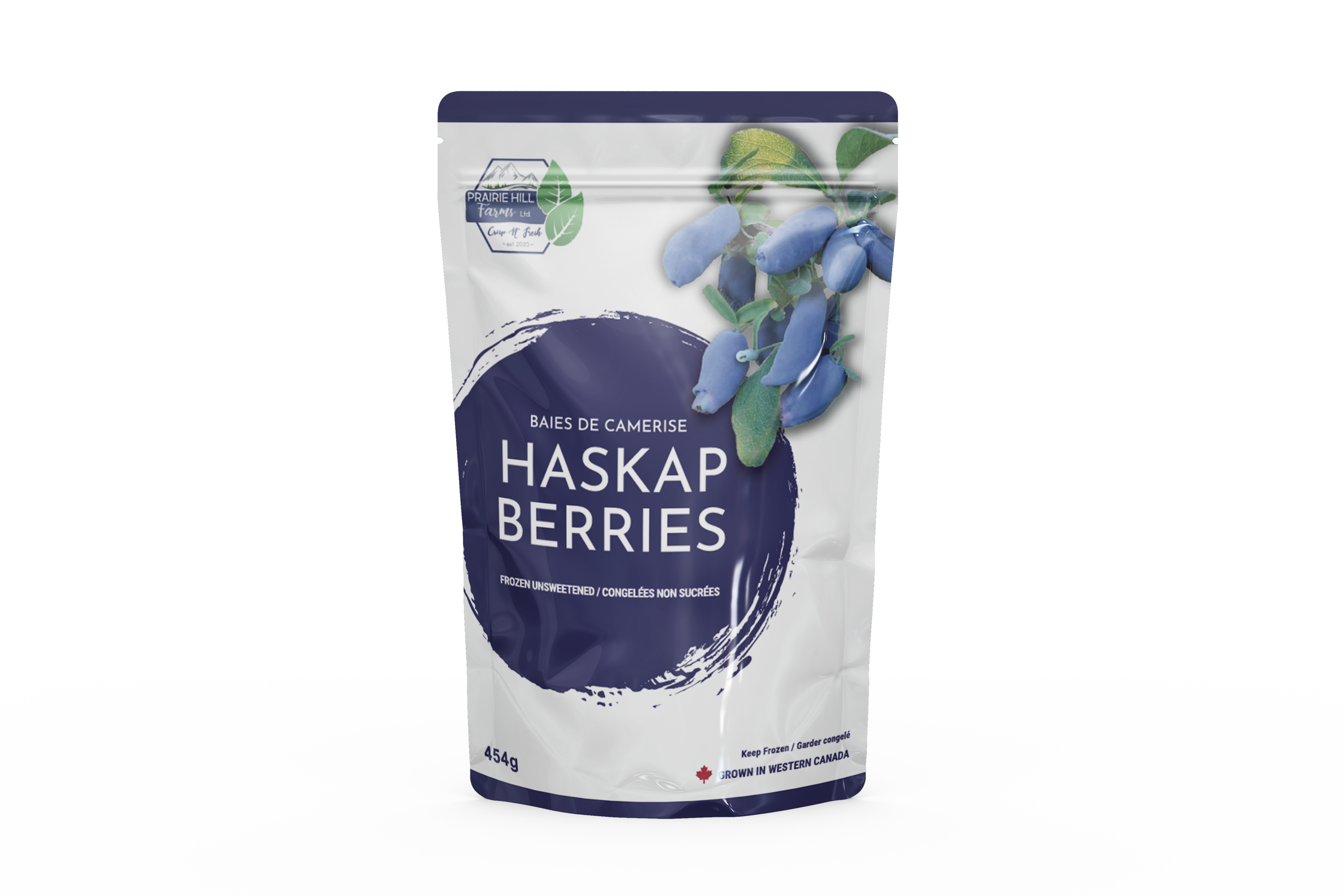 Frozen Haskap Berries 454 g (1 lb)